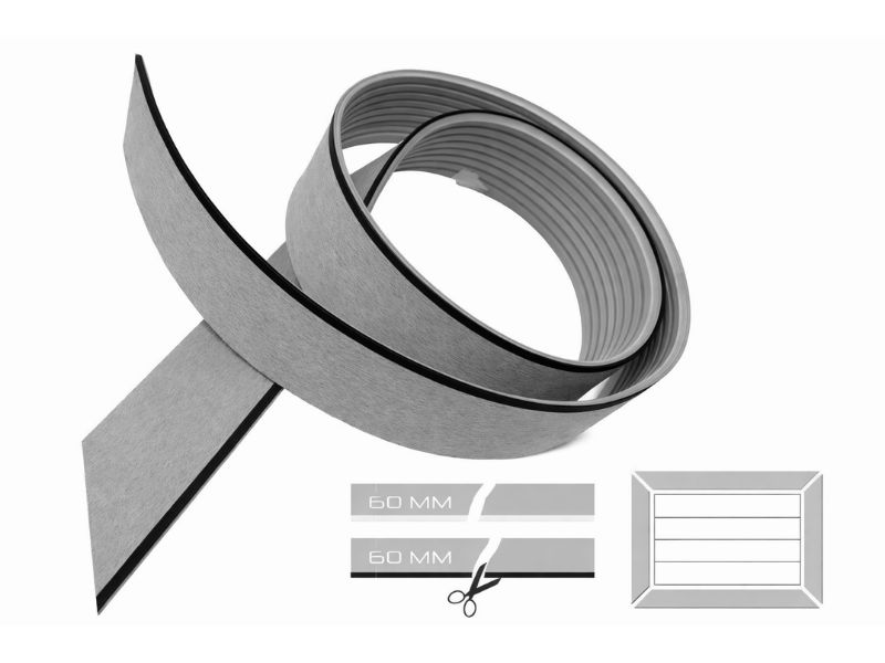 PRO DECK Bluegray Border Profile 60 mm, črno tesnilo